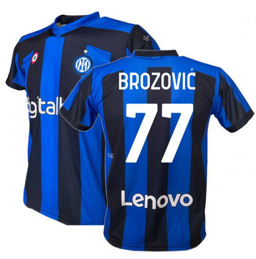Maglia FC Inter Brozovic 77 Autorizzata Ufficiale Home 2022-23